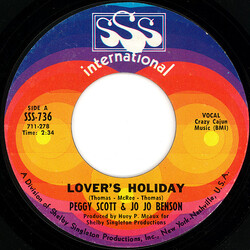 Peggy Scott & Jo Jo Benson Lover's Holiday USED VINYL 7INCH 45 RPM SINGLE