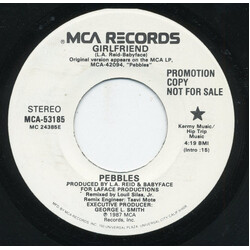 Pebbles Girlfriend USED VINYL 7INCH 45 RPM SINGLE PROMO