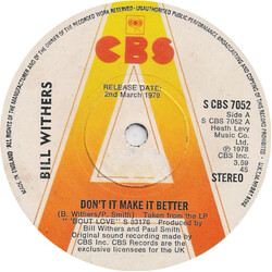 Bill Withers Don't It Make It Better Vinyl USED