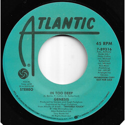 Genesis In Too Deep USED VINYL 7INCH 45 RPM PROMO
