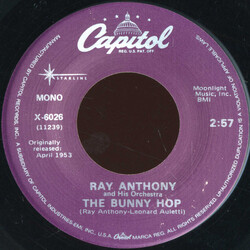 Ray Anthony & His Orchestra The Bunny Hop USED VINYL 7INCH 45 RPM SINGLE MONO REISSUE