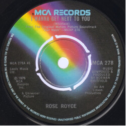 Rose Royce I Wanna Get Next To You USED VINYL 7INCH 45 RPM SINGLE