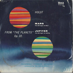 Gustav Holst / The Philharmonic Promenade Orchestra / Sir Adrian Boult Mars-Jupiter (From "The Planets") USED VINYL 7INCH 45 RPM EP MONO