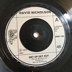 David Nicholson Get Up Get Out USED VINYL 7INCH 45 RPM SINGLE