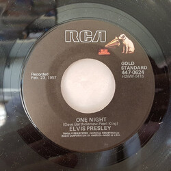 Elvis Presley / The Jordanaires One Night / I Got Stung USED VINYL 7INCH 45 RPM REISSUE
