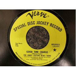 The James Cotton Blues Band Good Time Charlie / Off The Wall USED VINYL 7INCH 45 RPM SINGLE PROMO