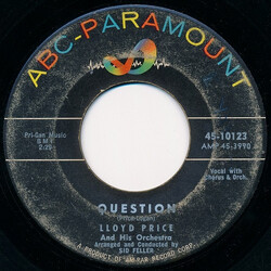 Lloyd Price And His Orchestra Question / If I Look A Little Blue USED VINYL 7INCH 45 RPM SINGLE