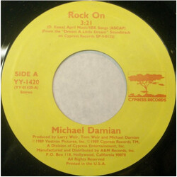 Michael Damian / Blue Future Rock On / Where Is She VINYL 7" USED
