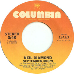 Neil Diamond September Morn / I'm A Believer Vinyl 7" USED