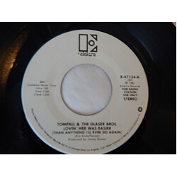 Tompall Glaser & The Glaser Brothers Lovin' Her Was Easier (Than Anything I'll Ever Do Again) USED VINYL 7INCH 45 RPM PROMO STEREO