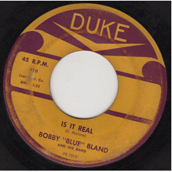 Bobby Bland Is It Real / Someday USED VINYL 7INCH 45 RPM SINGLE