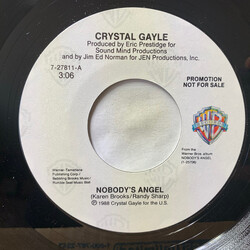 Crystal Gayle Nobody's Angel USED VINYL 7INCH 45 RPM PROMO STYRENE STEREO