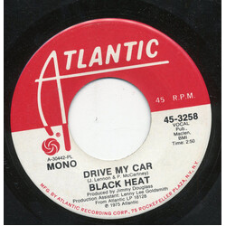 Black Heat Drive My Car USED VINYL 7INCH 45 RPM PROMO