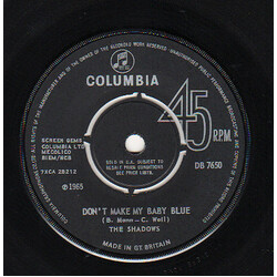 The Shadows Don't Make My Baby Blue  USED VINYL 7"