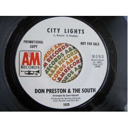 Don Preston (2) / The South (5) City Lights USED VINYL 7INCH 45 RPM SINGLE PROMO