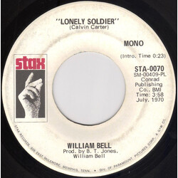 William Bell Lonely Soldier USED VINYL 7INCH 45 RPM SINGLE