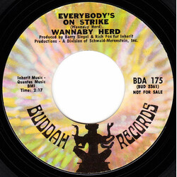 Wannaby Herd Everybody's On Strike USED VINYL 7INCH 45 RPM SINGLE PROMO STYRENE