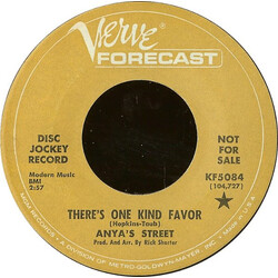 Anya's Street There's One Kind Favor USED VINYL 7INCH 45 RPM PROMO