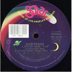 Babyface It's No Crime VINYL 12" USED
