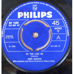 John Hanson (3) Do You Love Me USED VINYL 7INCH 45 RPM MONO