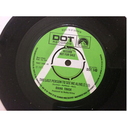Diana Trask The Last Person To See Me Alive USED VINYL 7INCH 45 RPM PROMO