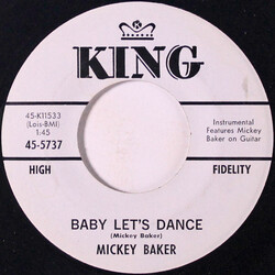 Mickey Baker Baby Let's Dance / Oh Yeah, Ah, Ah USED VINYL 7INCH 45 RPM PROMO