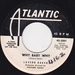 Lavern Baker Why Baby Why / It's So Fine USED VINYL 7INCH 45 RPM SINGLE PROMO