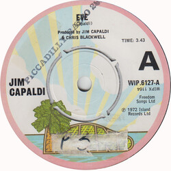Jim Capaldi Eve USED VINYL 7INCH 45 RPM SINGLE PROMO