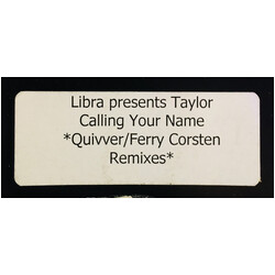 Libra / Taylor Anomaly - Calling Your Name USED VINYL 12INCH 45 RPM WHITE LABEL