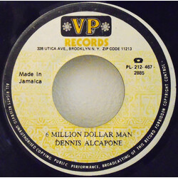 Dennis Alcapone / The Aggrovators 6 Million Dollar Man / 7 Million Dollar Man USED VINYL 7INCH 45 RPM