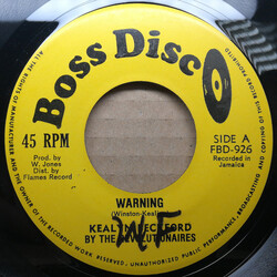 Keeling Beckford / The Revolutionaries Warning / Warning (Version) USED VINYL 7INCH 45 RPM SINGLE