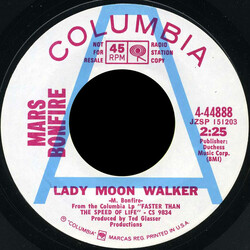 Mars Bonfire Lady Moon Walker / In Christina's Arms USED VINYL 7INCH SINGLE PROMO MONO