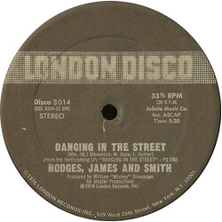 Hodges, James And Smith Dancing In The Street USED VINYL 12INCH 33 S RPM