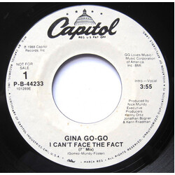 Gina Go-Go I Can't Face The Fact USED VINYL 7INCH 45 RPM SINGLE PROMO