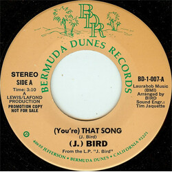 J. Bird (You're) That Song USED VINYL 7INCH 45 RPM PROMO STEREO
