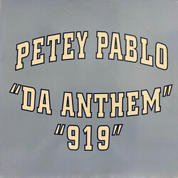 Petey Pablo Da Anthem USED VINYL 12INCH 33 S RPM PROMO