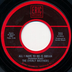 Everly Brothers All I Have To Do Is Dream / Claudette USED VINYL 7INCH 45 RPM SINGLE REISSUE STYRENE