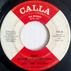 Jerry Williams Jr. Baby, You're My Everything USED VINYL 7INCH SINGLE 45 RPM