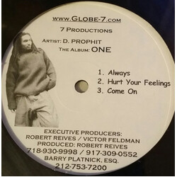 D-Prophit One USED VINYL 12INCH 33 S RPM SINGLE SIDED EP