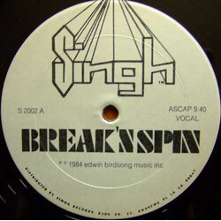 Break 'N Spin Break 'N Spin USED VINYL 12INCH 33 S RPM