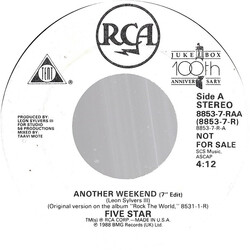 Five Star Another Weekend (7" Edit) USED VINYL 7INCH 45 RPM PROMO
