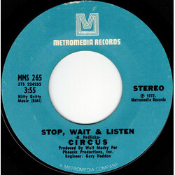 Circus (16) Stop, Wait & Listen / I Need Your Love USED VINYL 7INCH 45 RPM