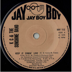 KC & The Sunshine Band Keep It Comin' Love USED VINYL 7INCH SINGLE 45 RPM