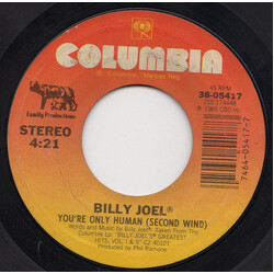 Billy Joel You're Only Human (Second Wind) USED VINYL 7INCH SINGLE 45 RPM