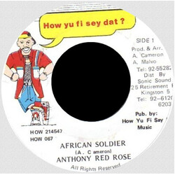 Anthony Red Rose African Soldier USED VINYL 7INCH