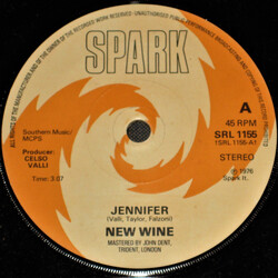 New Wine (6) Jennifer / Pasta & Fagioli USED VINYL 7INCH 45 RPM SINGLE