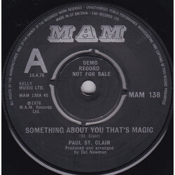 Paul St Clair Something About You That's Magic USED VINYL 7INCH 45 RPM SINGLE PROMO