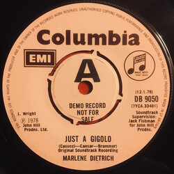 Marlene Dietrich Just A Gigolo USED VINYL 7INCH 45 RPM SINGLE PROMO