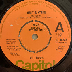 Dr. Hook Only Sixteen USED VINYL 7INCH 45 RPM SINGLE PROMO