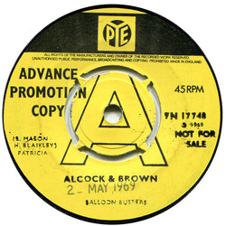 Balloon Busters Alcock And Brown USED VINYL 7INCH 45 RPM PROMO